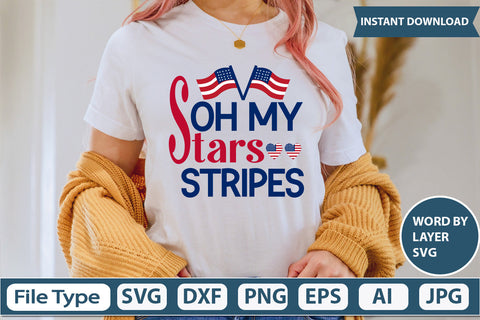 Oh My Stars Stripes Svg Cut File SVG DesignPlante 503 