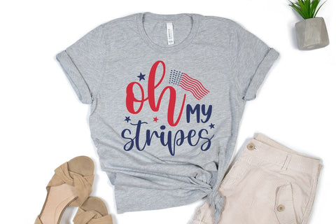 Oh My Stripes, Patriotic SVG Cut File SVG CraftLabSVG 