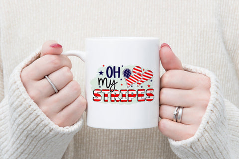 Oh My Stripes PNG - Patriotic Sublimation Design Sublimation CraftLabSVG 