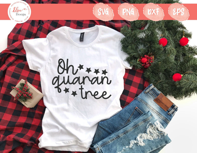 Oh Quaran Tree - SVG, PNG, DXF, EPS SVG Elsie Loves Design 