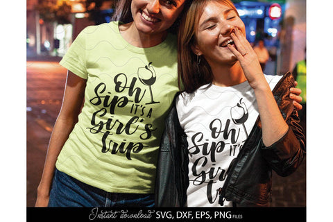 Oh Sip It`s A Girls Trip | Bestie SVG | Best Friends Forever SVG | Best Friends SVG | Girls Trip SVG SVG March Design Studio 