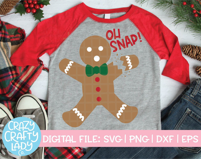 Oh Snap | Christmas SVG Cut File SVG Crazy Crafty Lady Co. 