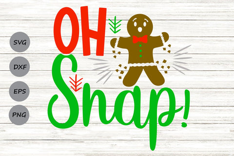 Oh Snap| Funny Christmas SVG Cutting Files. SVG CosmosFineArt 