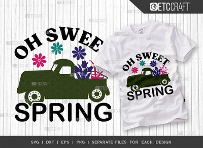 Oh Sweet Spring SVG Cut File, Welcome Spring Svg, Spring Svg, Hello Spring Svg, Flower Svg, Spring Blooms Svg, Spring Quote Design, ETC T00362 SVG ETC Craft 