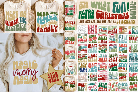 Oh What Fun! Retro Christmas SVG Bundle | 50 Designs SVG Diva Watts Designs 