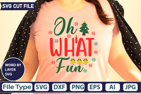 OH WHAT FUN SVG CUT FILE,SVGs,quotes-and-sayings,food-drink,mini-bundles,print-cut,on-sale, SVG DesignPlante 503 