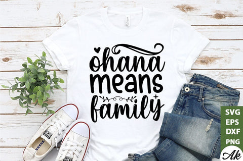 ohana means family SVG SVG akazaddesign 