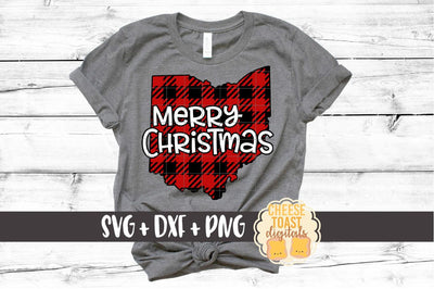 Ohio - Buffalo Plaid State - SVG PNG DXF Cut Files SVG Cheese Toast Digitals 
