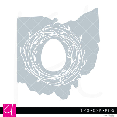 Ohio Easter Monogram SVG Kelly Lollar Designs 