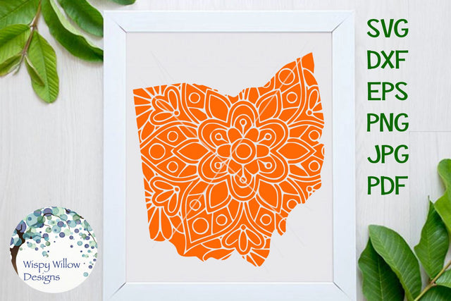 Ohio Mandala SVG Wispy Willow Designs 