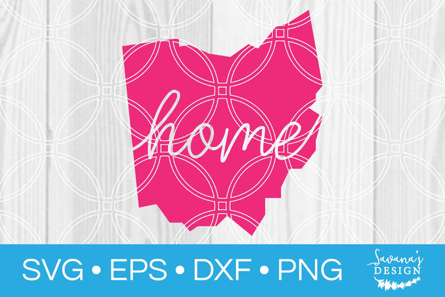 Ohio State with Home SVG SavanasDesign 