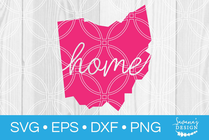 Ohio State with Home SVG SavanasDesign 