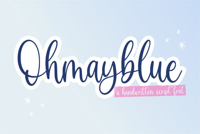 Ohmayblue Font Qwrtype Foundry 