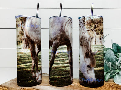 Oil paint Horse skinny tumbler design Sublimation 20oz Skinny Tumbler Sublimation Designs for Straight Tapered Tumbler Design - PNG Digital Download Sublimation iStyleDesign 