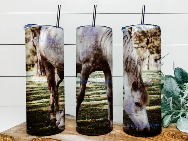 Oil paint Horse skinny tumbler design Sublimation 20oz Skinny Tumbler Sublimation Designs for Straight Tapered Tumbler Design - PNG Digital Download Sublimation iStyleDesign 