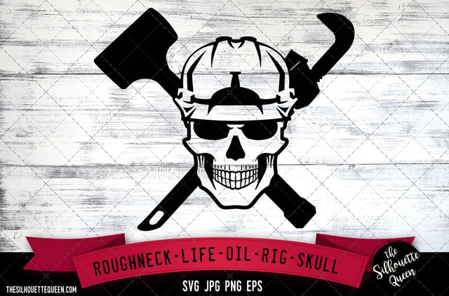 Oilfield Rigger Skull with Hard Hat SVG File,Roughneck SVG,Fracking Rigging svg,Commercial-Personal Use,Cricut,Silhouette Cameo,Vinyl Decal SVG Loveleen Kaur 