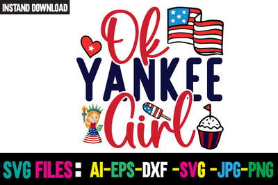 Ok Yankee Girl SVG Cut File SVG Newmockups 