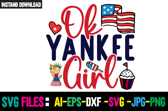 Ok Yankee Girl SVG Cut File SVG Newmockups 
