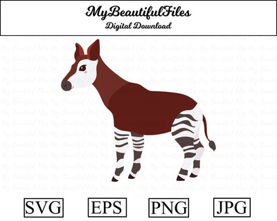Okapi - Animal SVG MyBeautifulFiles 