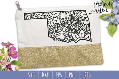 Oklahoma Mandala Zentangle SVG SavoringSurprises 