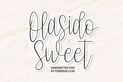Olasido Sweet Font Forberas 