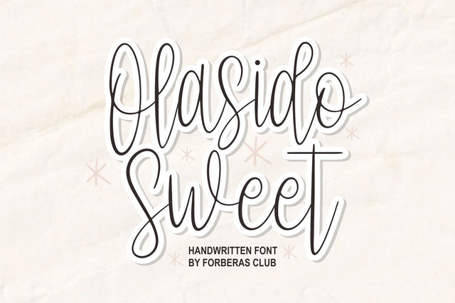 Olasido Sweet Font Forberas 