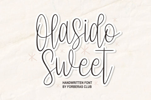 Olasido Sweet Font Forberas 