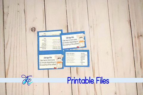 Old Age Jellybean Bag Topper 3D Paper Family Creations 