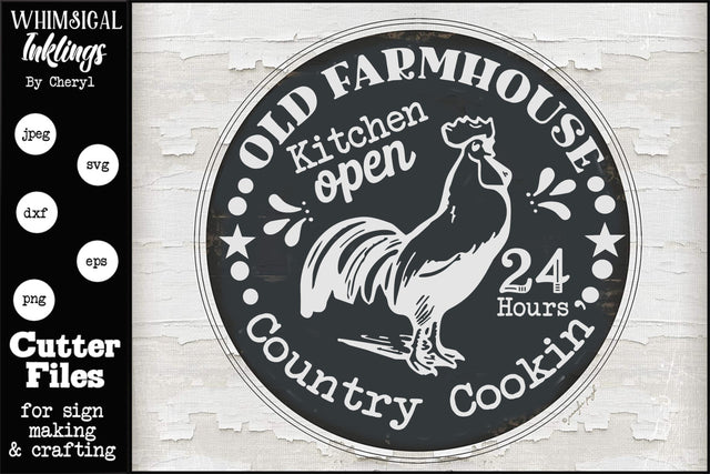 Old Farmhouse Country Kitchen SVG SVG Whimsical Inklings 