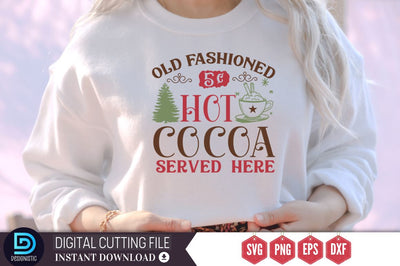 Old fashioned 5c hot cocoa served here SVG SVG DESIGNISTIC 