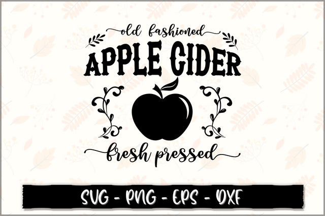 Old fashioned apple cider fresh pressed SVG SVG Shetara Begum 