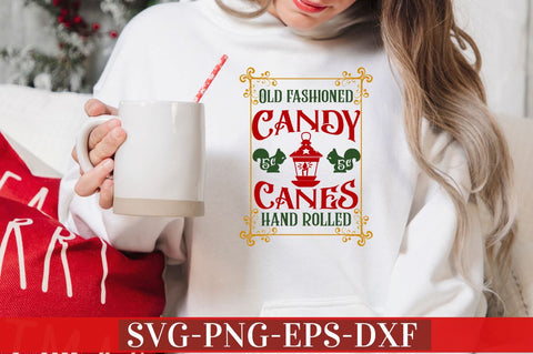 Old fashioned candy 5c canes hand rolled SVG SVG DESIGNISTIC 