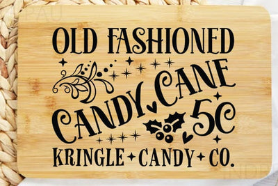 Old Fashioned Candy Cane 5c Kringle Candy Co SVG Angelina750 