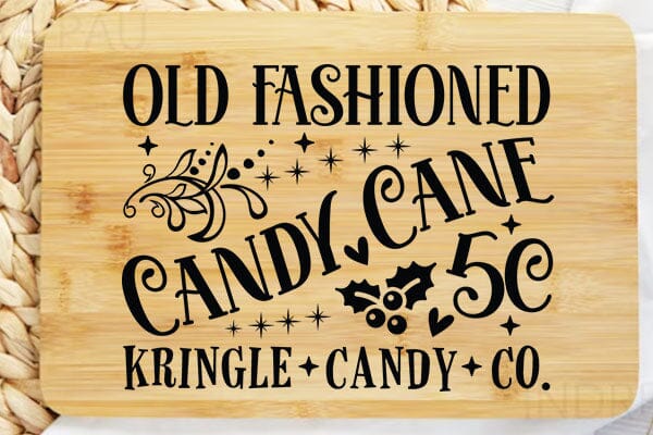 Old Fashioned Candy Cane 5c Kringle Candy Co SVG Angelina750 