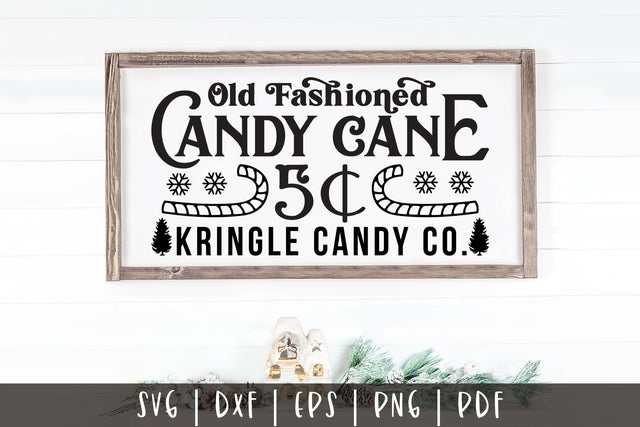 Old Fashioned Candy Cane | Vintage Christmas SVG SVG CraftLabSVG 