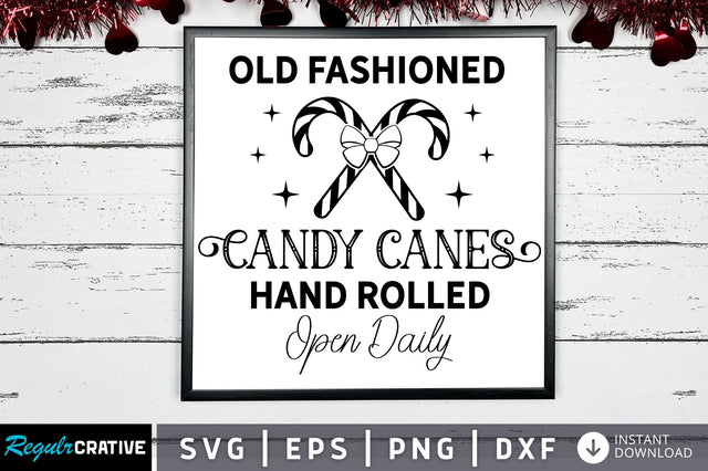Old fashioned candy canes hand rolled SVG Design SVG Regulrcrative 