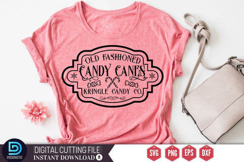 Old fashioned candy canes kringle candy co SVG SVG DESIGNISTIC 