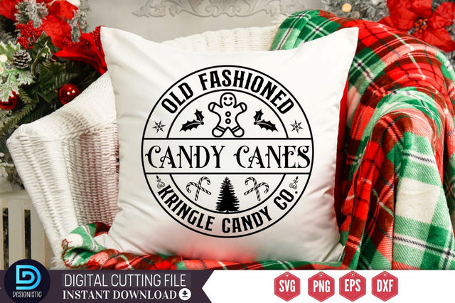Old fashioned candy canes kringle candy co SVG SVG DESIGNISTIC 