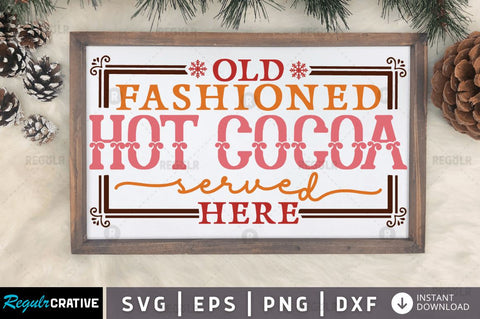 Old fashioned hot cocoa served here SVG SVG Regulrcrative 