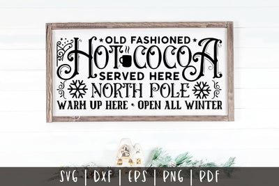 Old Fashioned Hot Cocoa, Vintage Christmas SVG SVG CraftLabSVG 