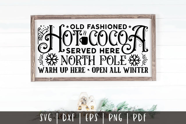 Old Fashioned Hot Cocoa, Vintage Christmas SVG SVG CraftLabSVG 
