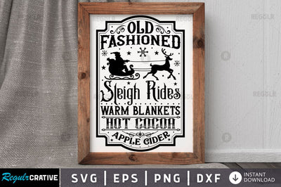 Old fashioned sleigh rides warm SVG SVG Regulrcrative 