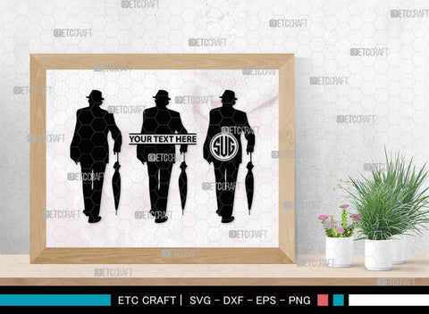 Old Man And Woman Monogram, Old Man And Woman Silhouette, Old Man & Woman SVG, Old Man Svg, Old Woman Svg, SB00391 SVG ETC Craft 