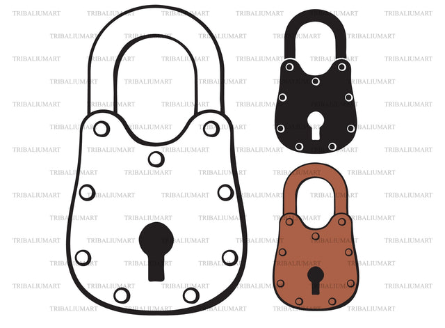 Old padlock SVG TribaliumArtSF 