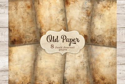 Old Paper Junk Journal Pages | Vintage Paper Background Set SVG GlamArtZhanna 