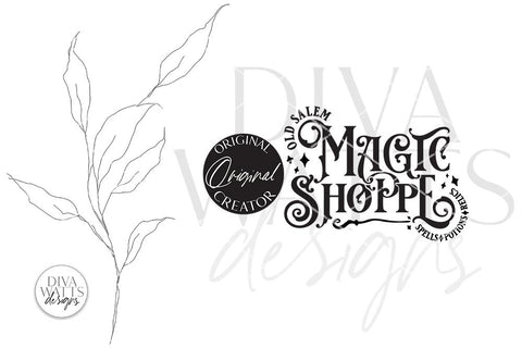 Old Salem Magic Shoppe SVG | Halloween Design SVG Diva Watts Designs 