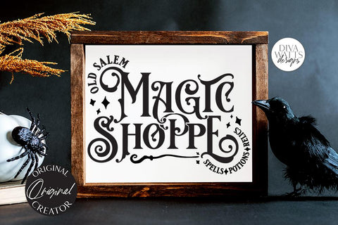 Old Salem Magic Shoppe SVG | Halloween Design SVG Diva Watts Designs 