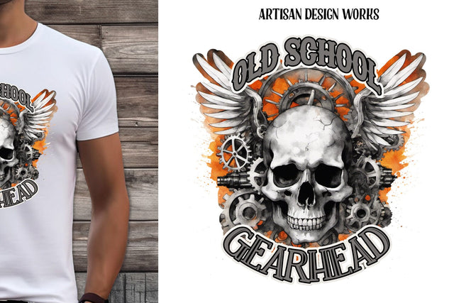 Old School GearHead Sublimation Sublimation Whimsical Inklings 