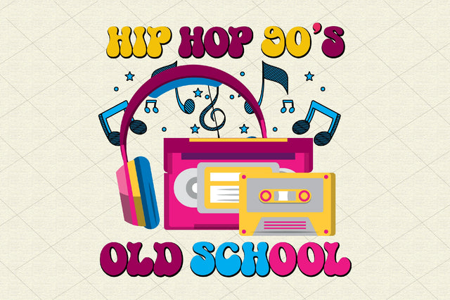 Old School Hip Hop 90s Cassette Lovers Sublimation Rupkotha 