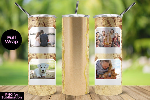 Old Sheet Music Photo 20oz Skinny Tumbler Wrap Template for Sublimation Sublimation Sublimatiz Designs 